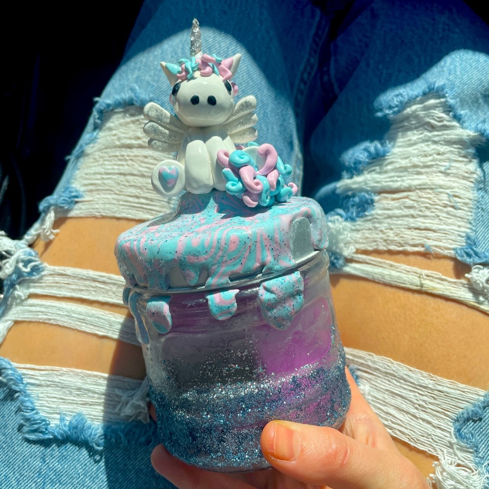 Unicorn ring holder and jewelry or makeup storage